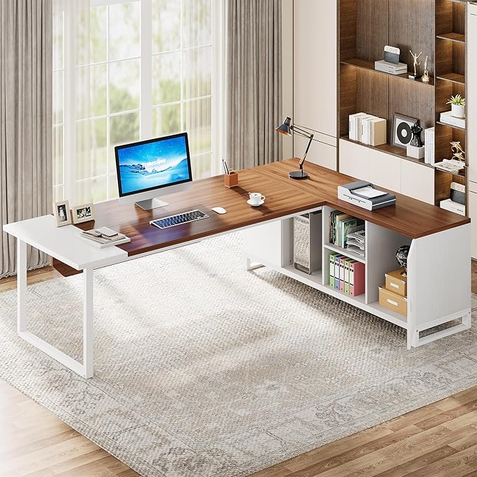 Tribesigns 70.8" L-Shaped Executive Desk - Image 7