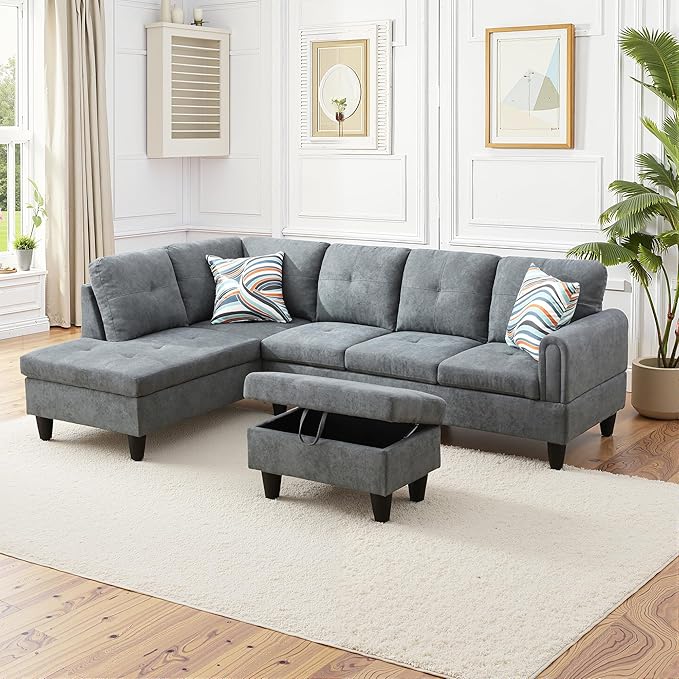 Osparple L Shaped Couch Sectional Couches by Unknown