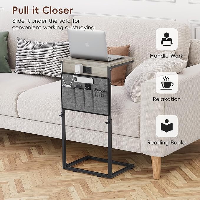 Vagusicc C-Shaped End Table Set of 2 - Image 8