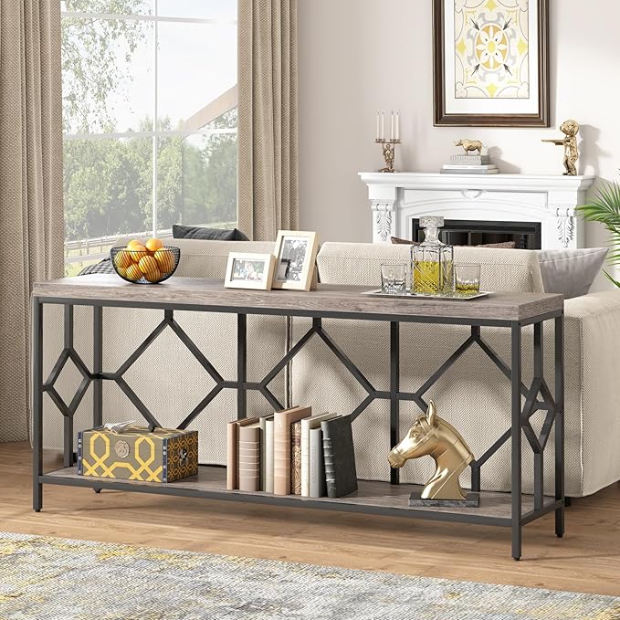 Tribesigns 71 Inch Extra Long Sofa Table, Narrow Long Sofa Console Tables by Tribesigns
