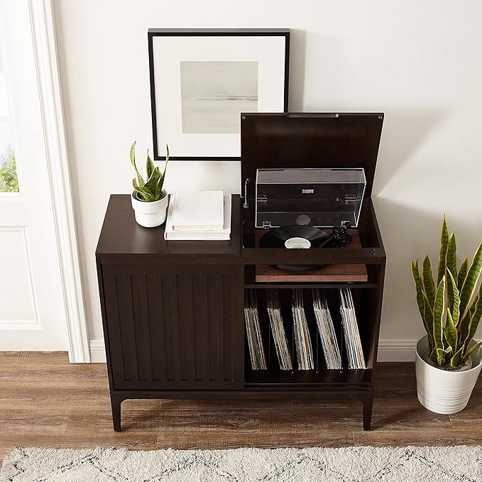 Crosley Furniture Asher Media Console and Record Player Stand - Image 13