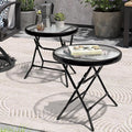 Foldable Patio Side Table Set of 2 by PATIOHIT