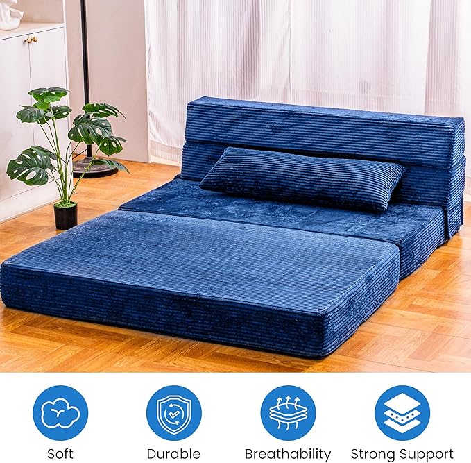Folding Sofa Bed, Convertible Sleeper Chair - Image 8