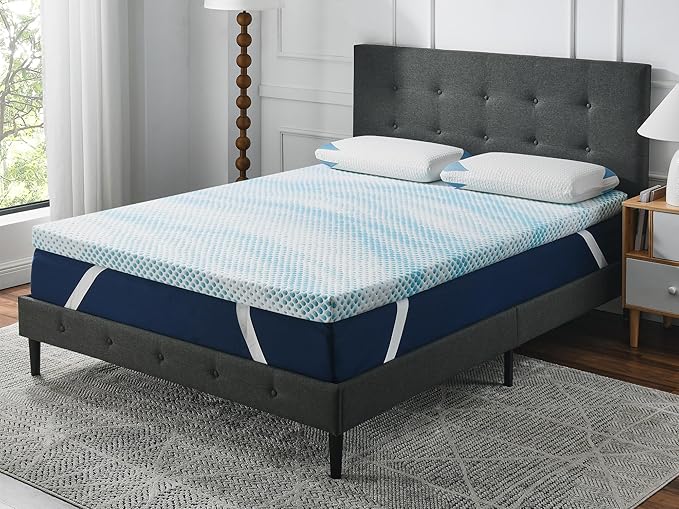 Cool Cloud Supreme 3 Inch Gel Memory Foam King Mattress Topper – Cooling by RoostSleepMattress