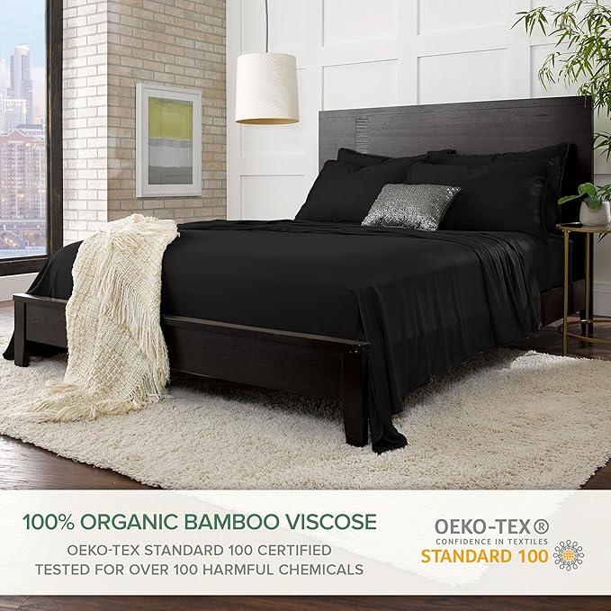 Full Sheets by Pure Bamboo, Genuine 100% Organic Viscose Derived from Bamboo - Image 2