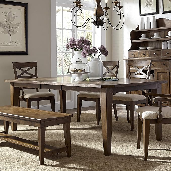 Liberty Furniture Industries Hearthstone Rectangular Leg Table, W108 x D44 x H30 - Image 3