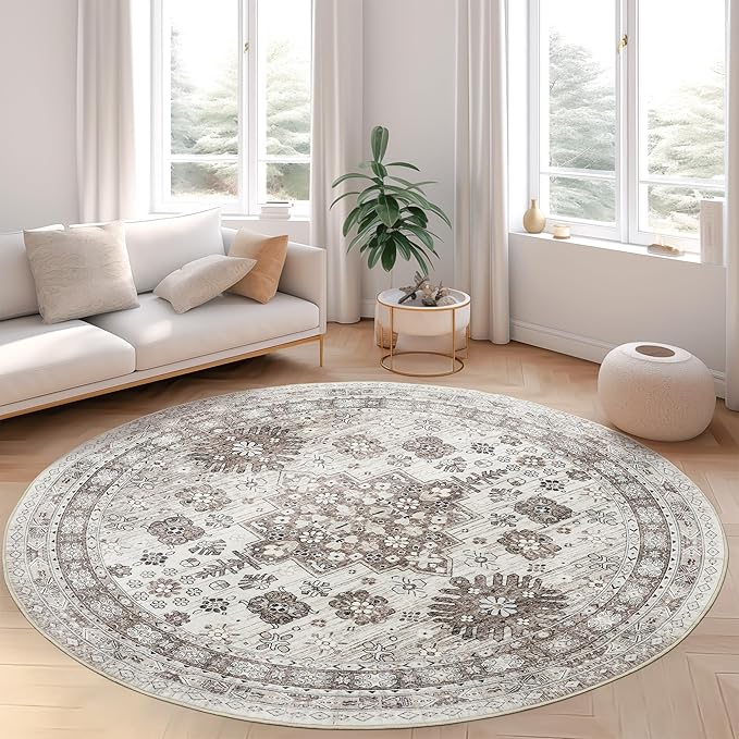 zesthome Washable Round Area Rugs by Zesthome