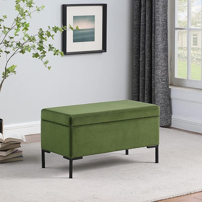 HomePop Upholstered Storage Bench - Image 11