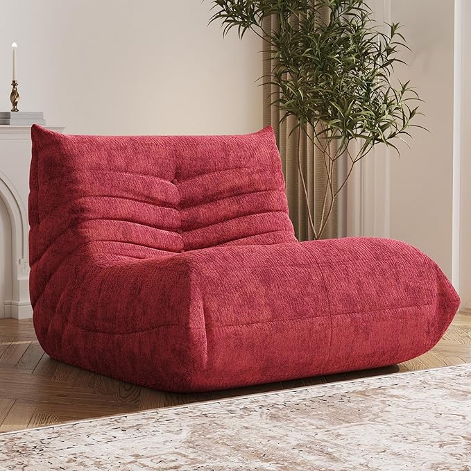 Bean Bag Chair, Fireside Chair Bean Bag Sofa Large Bean Bag Chair by Unknown