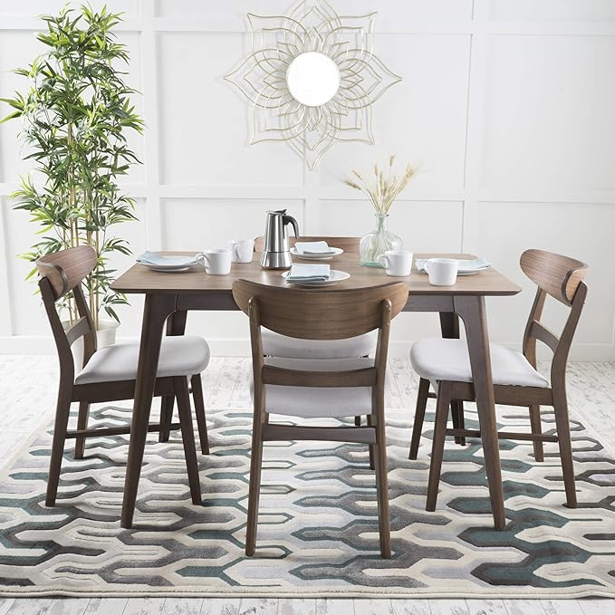 Christopher Knight Home Idalia 50" Rectangular Dining Set, 5-Pcs Set, Natural - Image 2