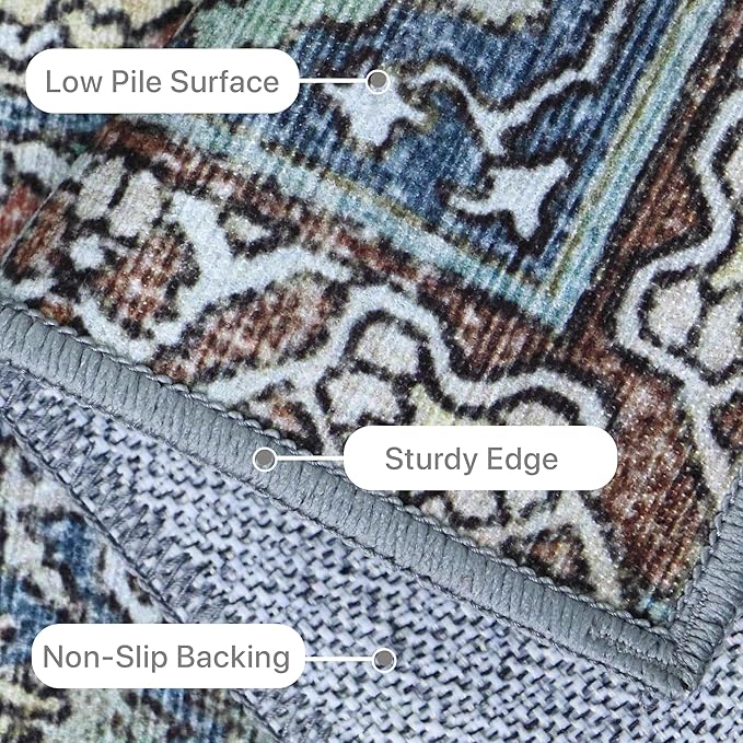 8X10 Area Rugs Machine Washable Rugs - Image 6