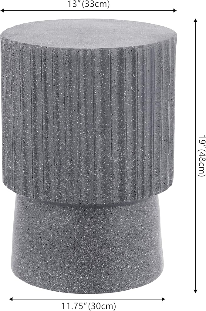 JONATHAN Y TBL1102A Louisa 19" Modern Art Deco Tambour Indoor/Outdoor Accent - Image 2