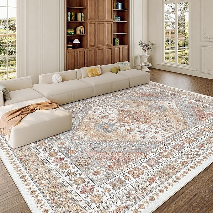 zesthome 8x10 Area Rugs for Living Room, Non-Slip Backing Washable Rugs - Image 3