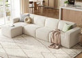 LINSY HOME Modular Sectional Sofa, Corduroy Sectional Cloud Couches by LINSYHOME