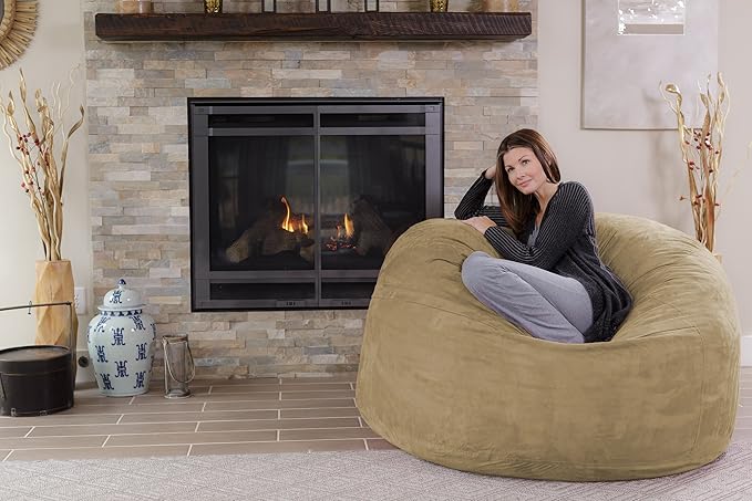 Chill Sack Bean Bag Chair: Giant 5' Memory Foam Furniture Bean Bag - Image 2