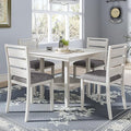5-Piece Solid Wood Dining Table Set by Peatuk