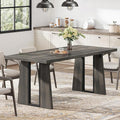 DWVO Rectangle Dining Table for 6-8 People 70.86 Inch Large Dining Room Table by DWVO