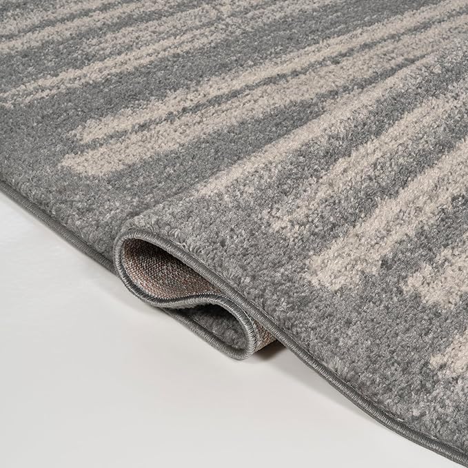 JONATHAN Y Khalil Modern Berber Stripe Gray/Cream Indoor Area Rug, Contemporary - Image 7