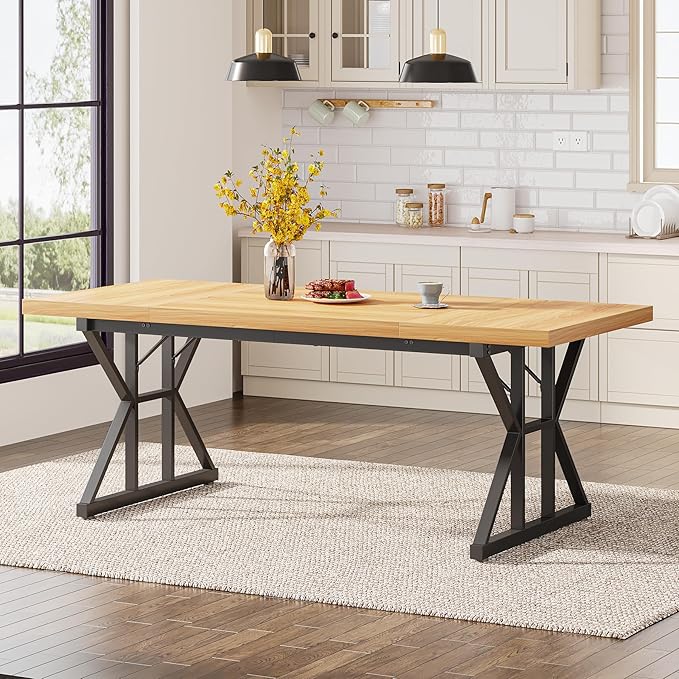 Tribesigns Farmhouse Dining Table - Image 3
