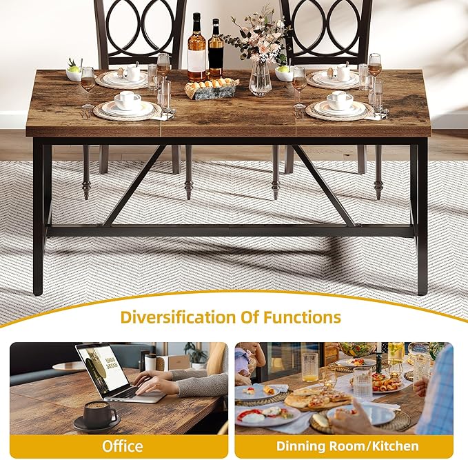 DWVO 70.8" Large Dining Room Table - Image 5