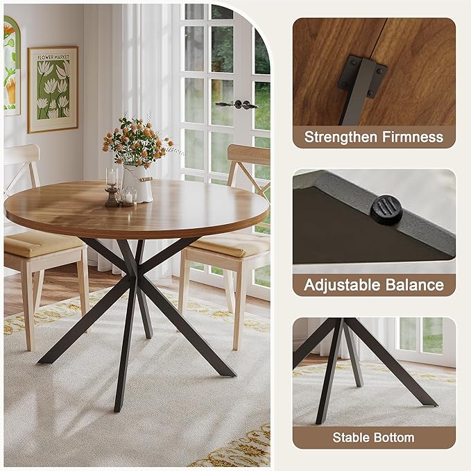 ChooChoo 47.2 Inch Round Dining Table - Image 5