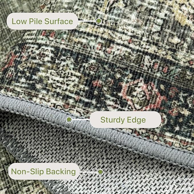 9X12 Area Rugs Machine Washable Rugs - Image 6