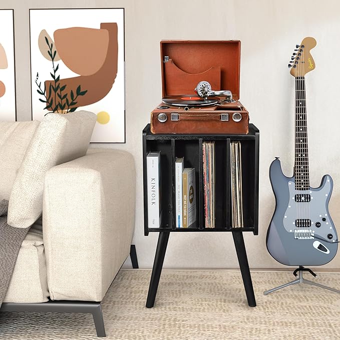 Wooden LP Record Player Stand - Image 5