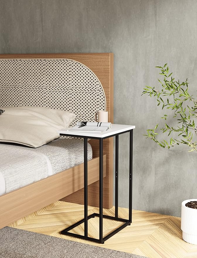 Innerjoin Wide C Side Table, C Couch Laptop Table - Image 5