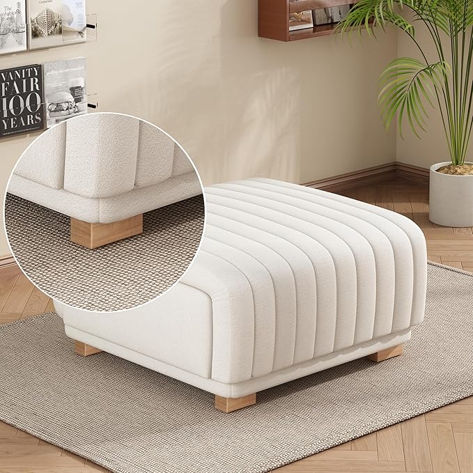 Christopher Knight Home Reyno Upholstered Ottoman - Image 5