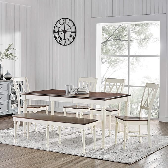 Crosley Furniture Shelby 6-Piece Traditional Dining Table Set - Image 18