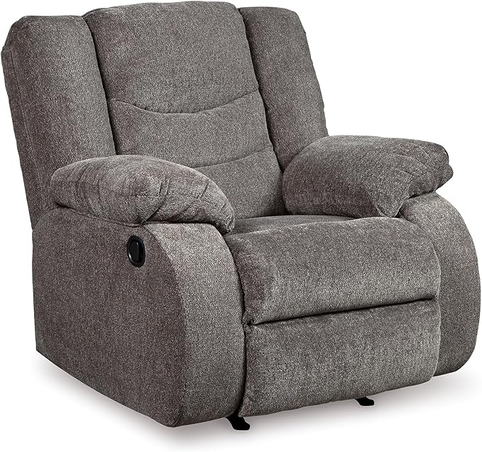 Signature Design by Ashley Tulen Modern Manual Pull Tab Rocker Recliner by SignatureDesignbyAshley