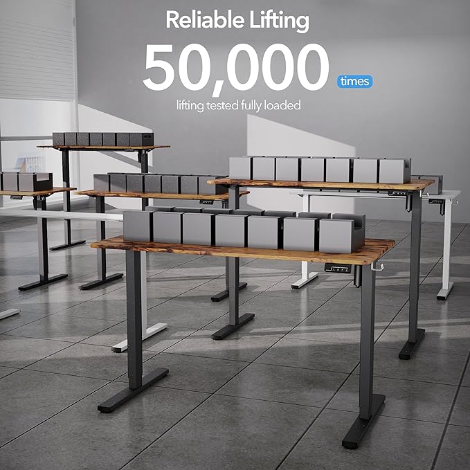 Electric Standing Desk Adjustable Height, 48x24 Inches Sit Stand up Desktop - Image 8