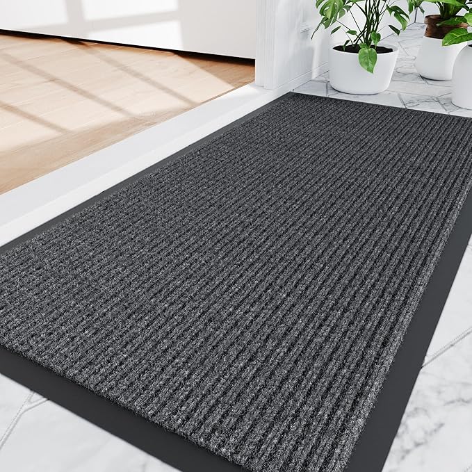 Amyracel Front Door Mat Indoor Outdoor Entrance, Stain and Fade Resistant by Amyracel