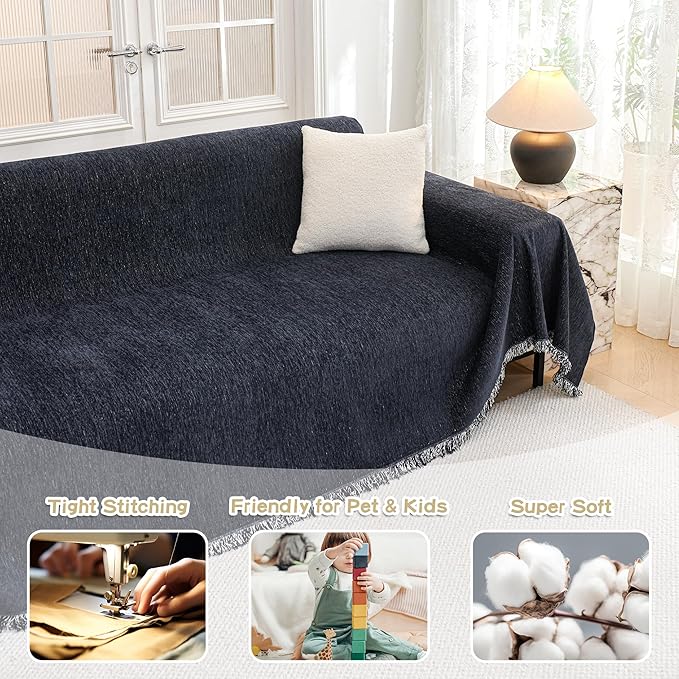 MYSKY HOME Oversized Couch Cover Sofa Covers Couch Covers - Image 2