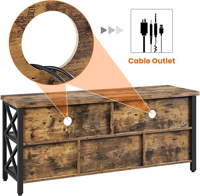 Yaheetech TV Stand for Living Room, Industrial Entertainment Center for 65 Inch - Image 9