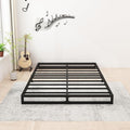 6 Inch King Size Bed Frame Sturdy Mattress Foundation, Heavy Duty Metal Platform by Lutown-TeenHome
