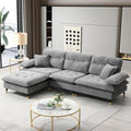 106" L Shaped Convertible Sectional Sofa, 4 Seat Tufted Cloud Couch Set by Favfurish