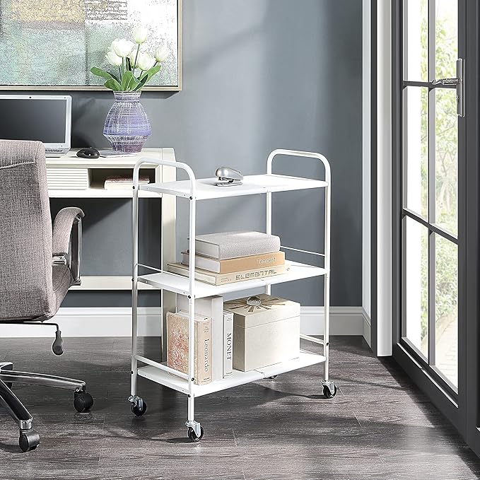 SunnyPoint Metal Rolling Organizer Utility Craft Cart - Image 3
