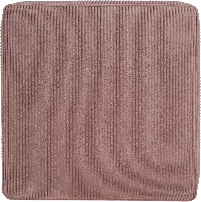 Christopher Knight Home Isa Square Ottoman Footstool, Corduroy Pouf Poufee - Image 9