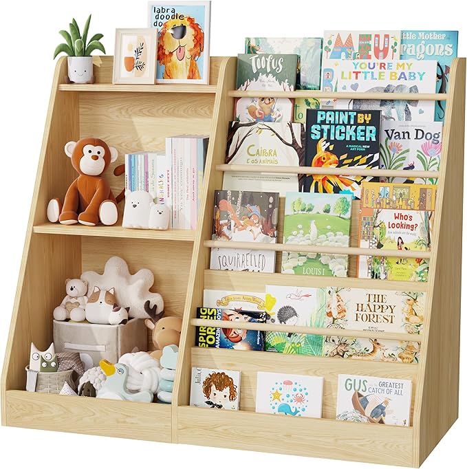 Lkeiyay 5 Tier Kids Bookshelf, Baby Bookshelf, Toy and Book Storage - Image 7
