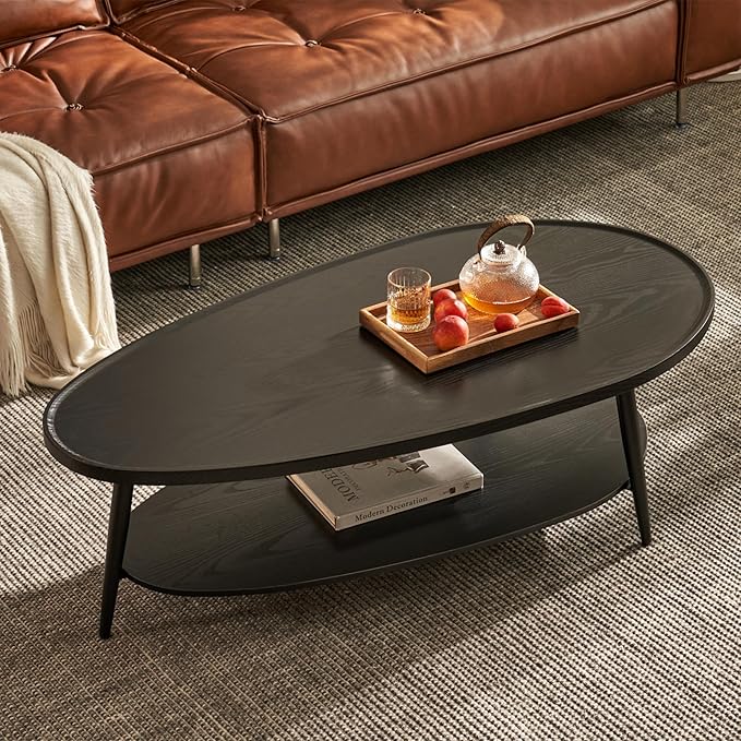 Saint Mossi Modern Black Coffee Table by SaintMossi