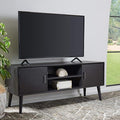 SAFAVIEH Sorrel TV Stand for up to 55" Flatscreen – Black, 2 Doors by SAFAVIEH