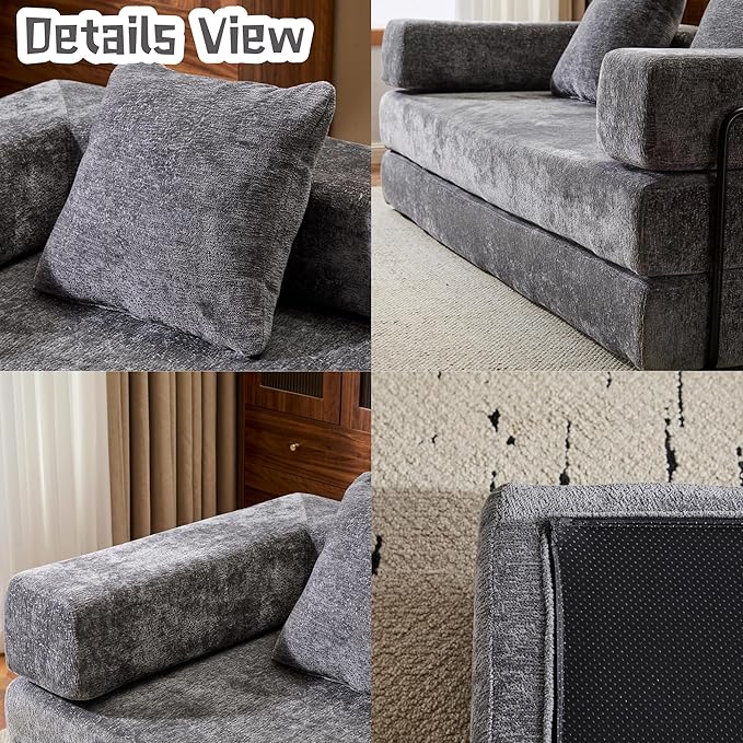 Convertible Sofa Bed, Compression Futon Sofa - Image 6