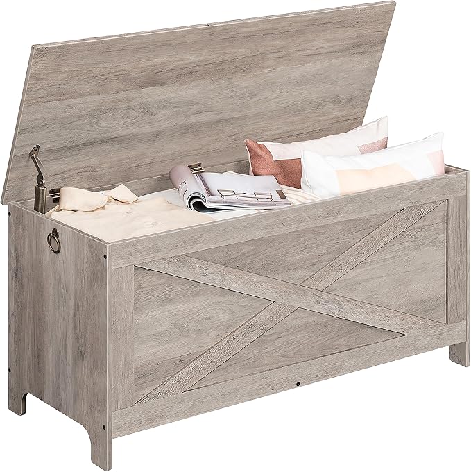 39.4" Toy Chest, Sturdy Entryway Storage Chest - Image 9
