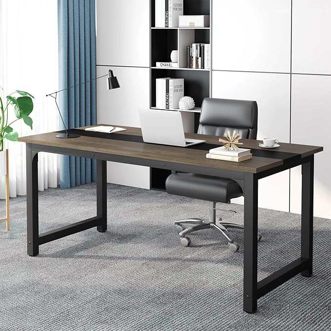 Tribesigns 70.8” Executive Desk, Large Office Computer Desk by Tribesigns