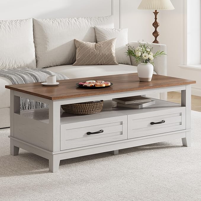 GarveeHome Farmhouse Coffee Table by GarveeHome