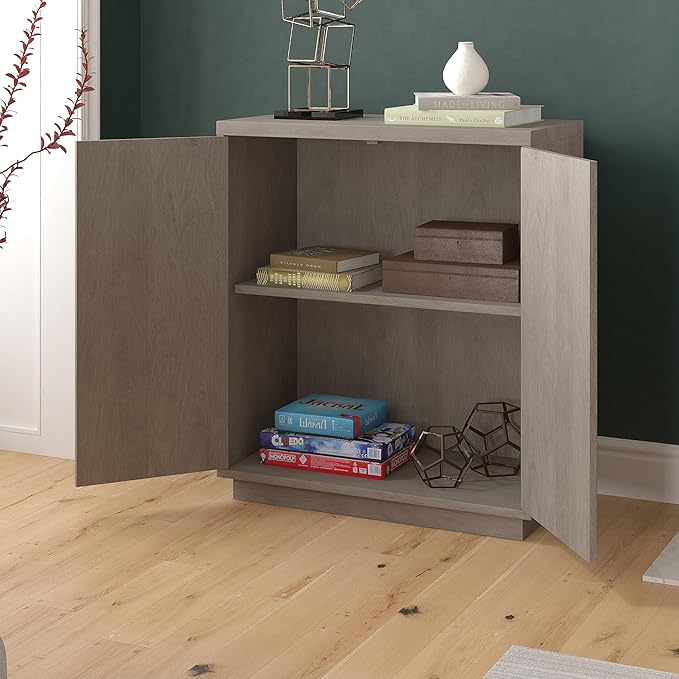 Henn&Hart 28" Wide Rectangular Accent Cabinet in Gray, - Image 12