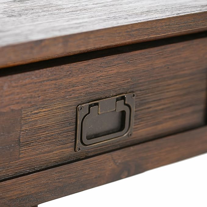 SIMPLIHOME Monroe SOLID ACACIA WOOD 22 inch Wide Square Rustic End Side Table - Image 5