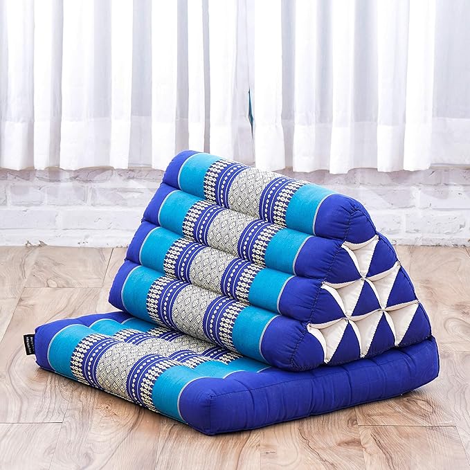 Leewadee 1-Fold Mat with Triangle Cushion – Comfortable TV Pillow, Foldable - Image 5