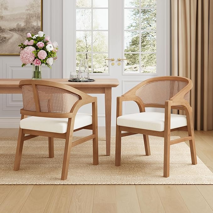 Christopher Knight Home Faritel Modern Wooden Dining Chairs Set of 2, Fabric by ChristopherKnightHome